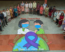 Udupi: Manipal artists create painting on occasion of World Cancer Day